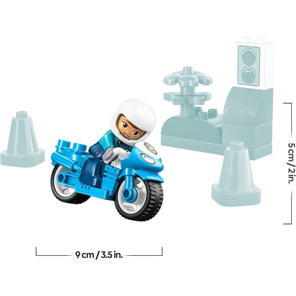 DUPLO 10471 - Motocicletta blu della Polizia
