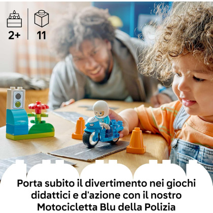 DUPLO 10471 - Motocicletta blu della Polizia