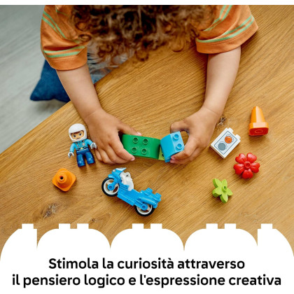 DUPLO 10471 - Motocicletta blu della Polizia