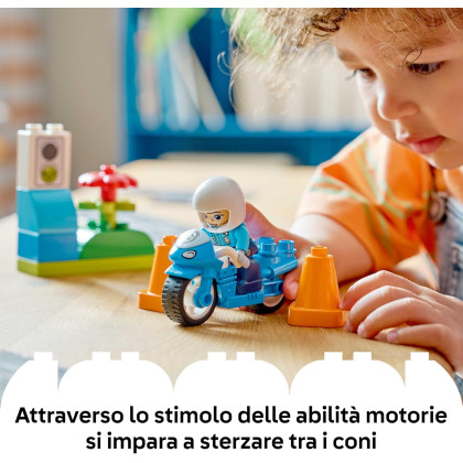 DUPLO 10471 - Motocicletta blu della Polizia