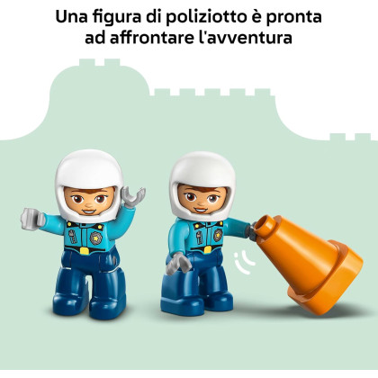DUPLO 10471 - Motocicletta blu della Polizia