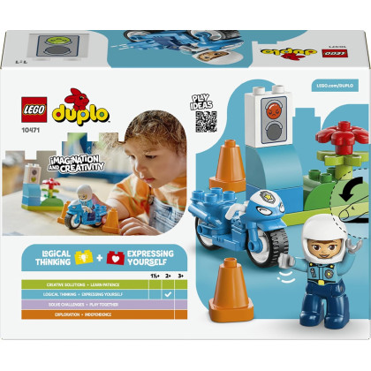 DUPLO 10471 - Motocicletta blu della Polizia