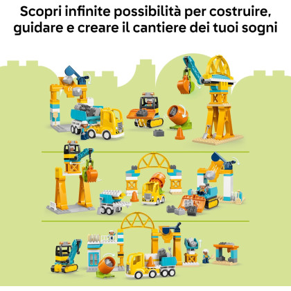 DUPLO 10476 - Cantiere e veicoli 3 in 1