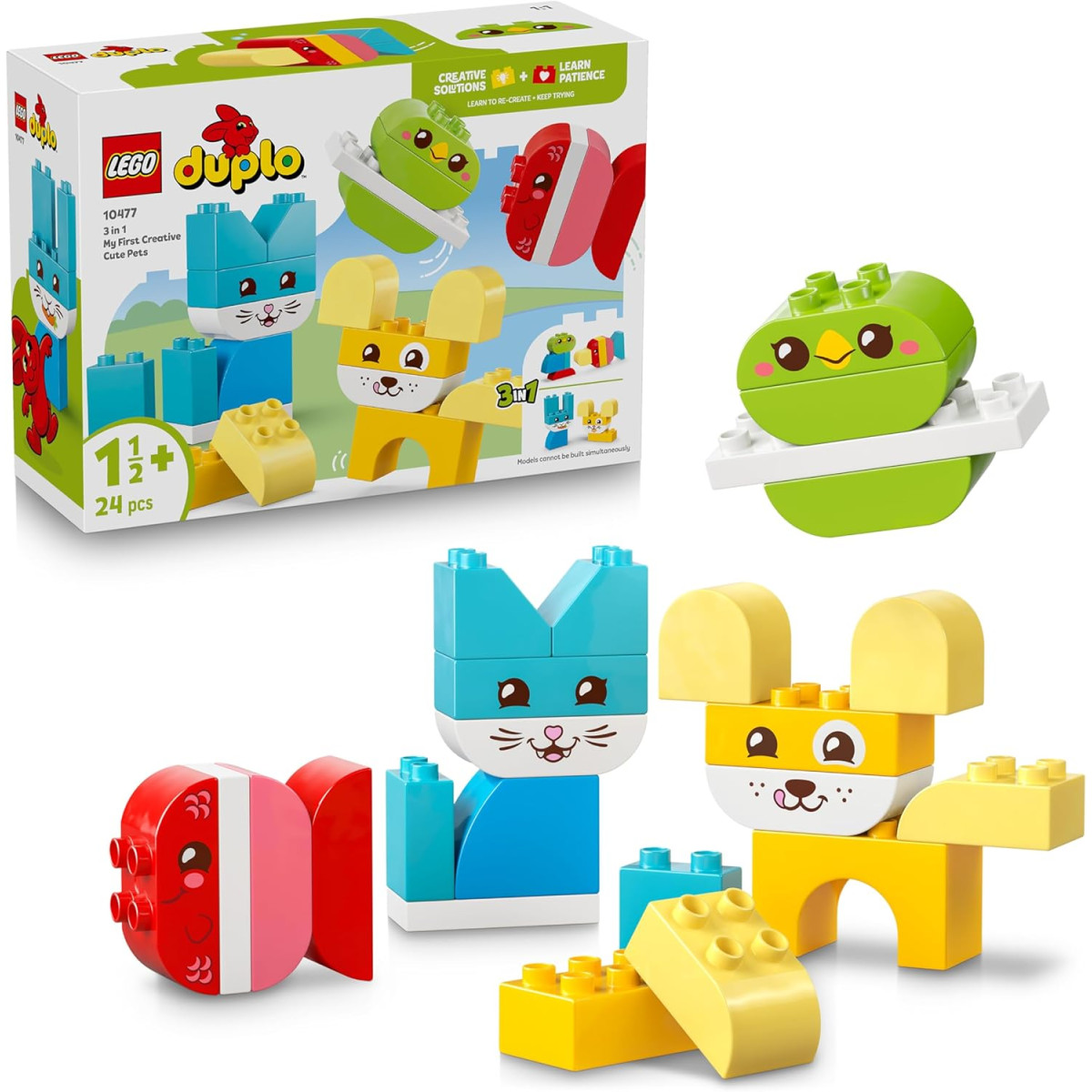 DUPLO 10477 - Animali domestici creativi 3 in 1