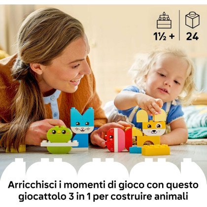 DUPLO 10477 - Animali domestici creativi 3 in 1