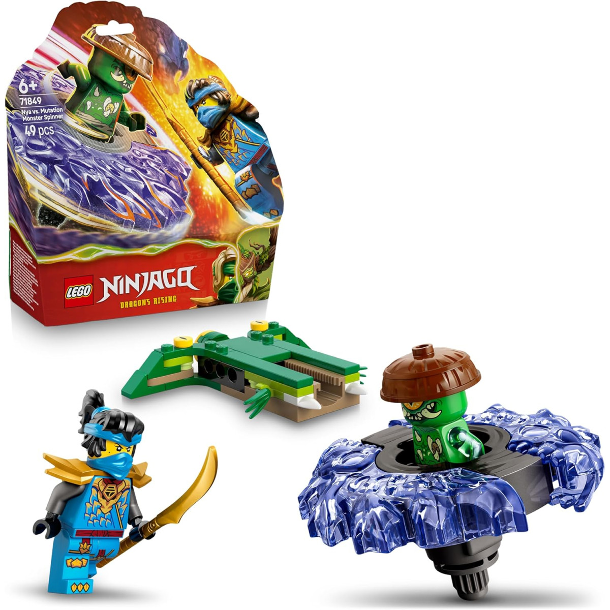 LEGO Ninjago 71849 - Nya contro Spinner Mostro della Mutazione