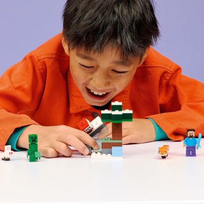 LEGO Minecraft 21583 - Avventura di Steve nella taiga