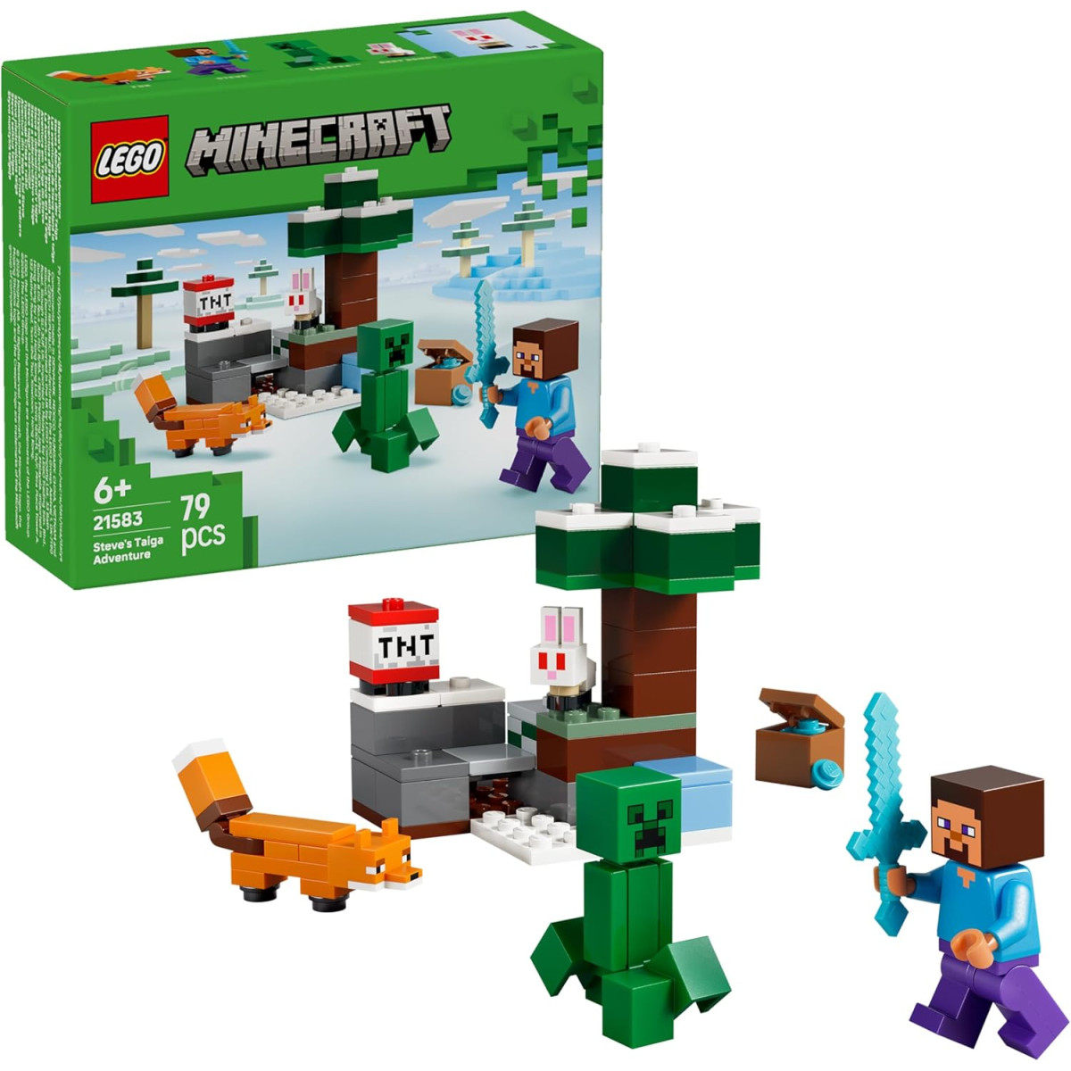 LEGO Minecraft 21583 - Avventura di Steve nella taiga
