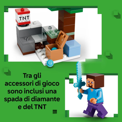 LEGO Minecraft 21583 - Avventura di Steve nella taiga
