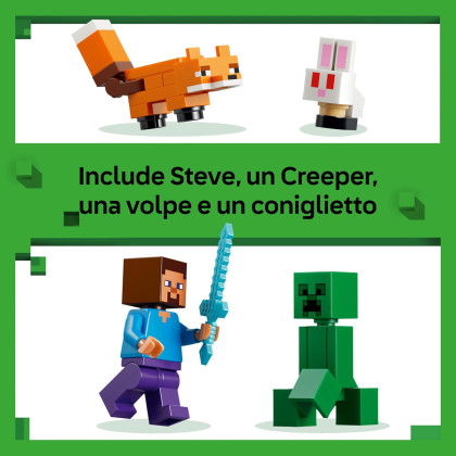 LEGO Minecraft 21583 - Avventura di Steve nella taiga