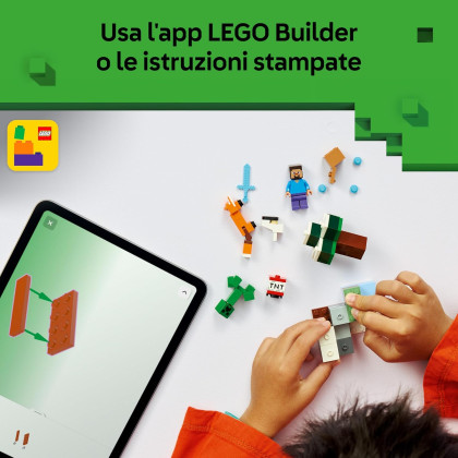 LEGO Minecraft 21583 - Avventura di Steve nella taiga