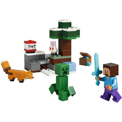 LEGO Minecraft 21583 - Avventura di Steve nella taiga