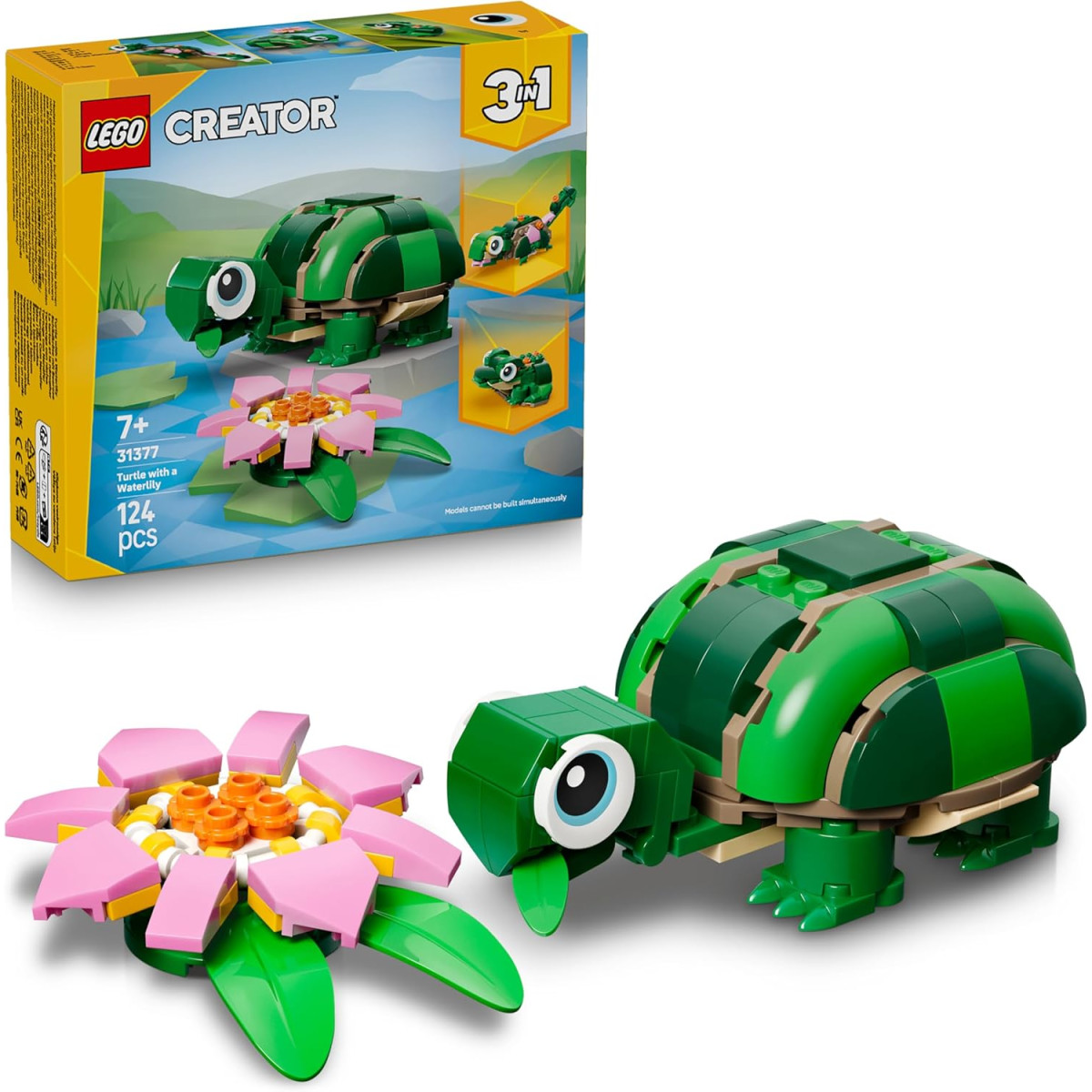 LEGO Creator 31377 - Tartaruga con fiore di ninfea