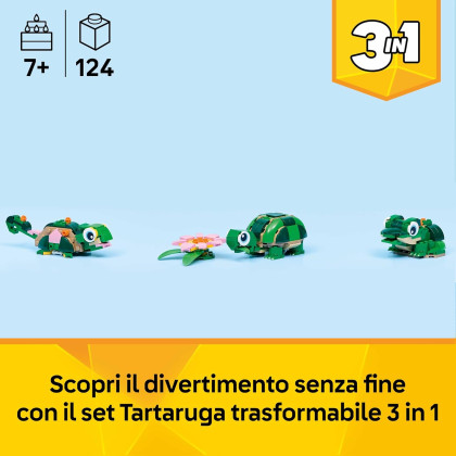 LEGO Creator 31377 - Tartaruga con fiore di ninfea