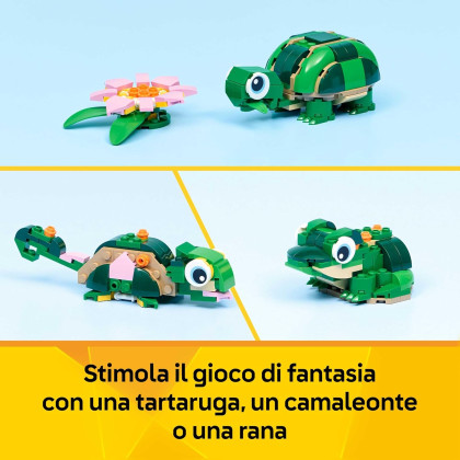 LEGO Creator 31377 - Tartaruga con fiore di ninfea