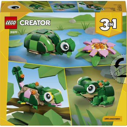 LEGO Creator 31377 - Tartaruga con fiore di ninfea