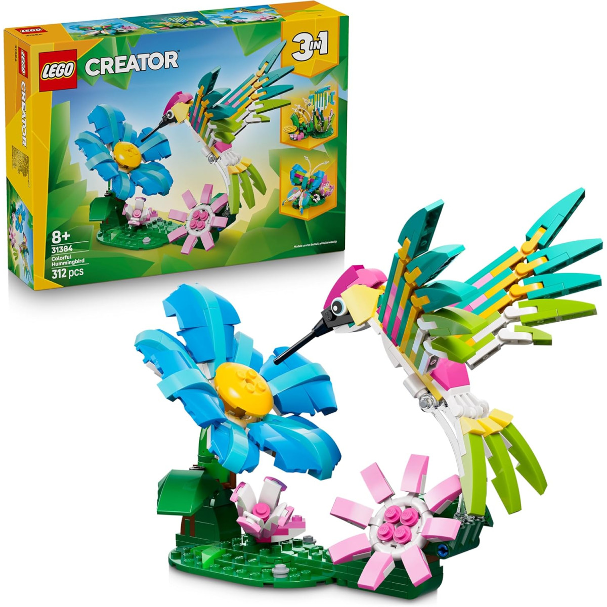 LEGO Creator 31384 - Animali selvatici: colibrì variopinto