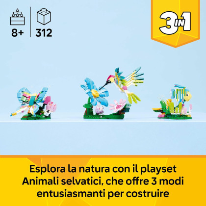 LEGO Creator 31384 - Animali selvatici: colibrì variopinto