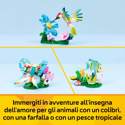 LEGO Creator 31384 - Animali selvatici: colibrì variopinto