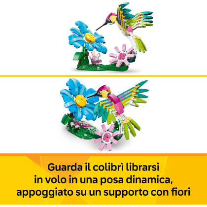LEGO Creator 31384 - Animali selvatici: colibrì variopinto