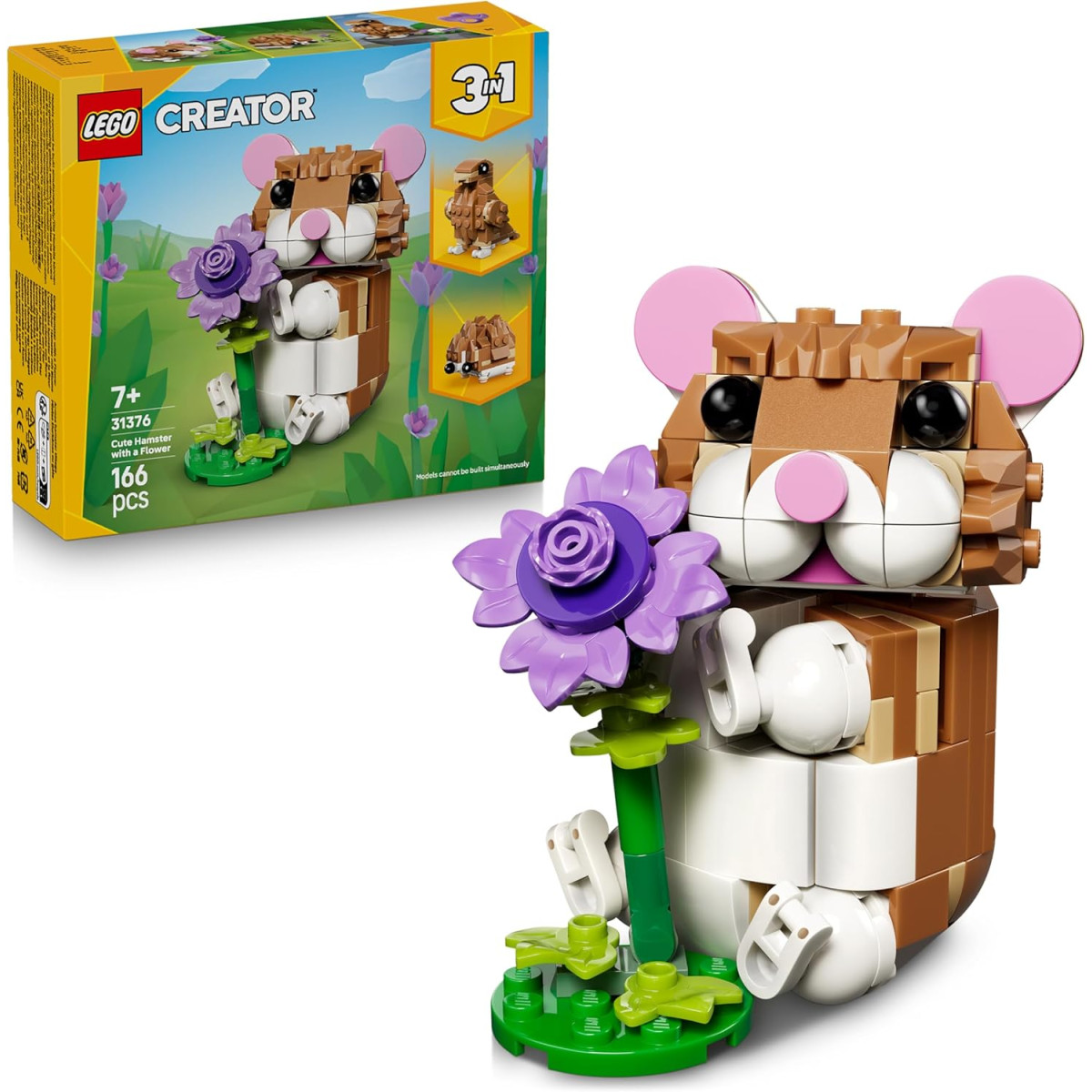 LEGO Creator 31376 - Simpatico criceto con fiore