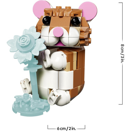 LEGO Creator 31376 - Simpatico criceto con fiore