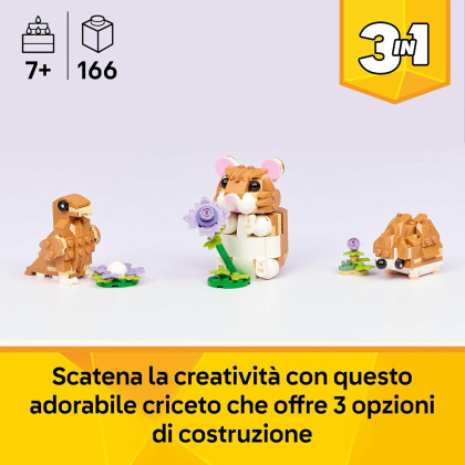 LEGO Creator 31376 - Simpatico criceto con fiore