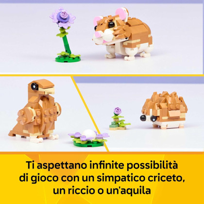 LEGO Creator 31376 - Simpatico criceto con fiore