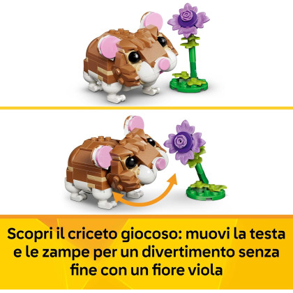 LEGO Creator 31376 - Simpatico criceto con fiore