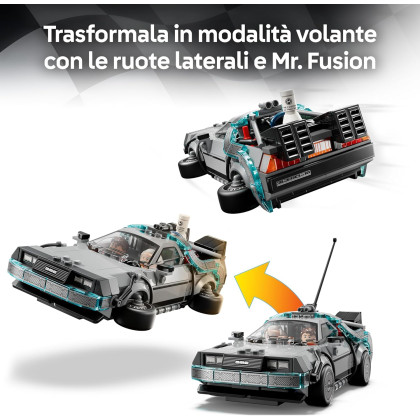 LEGO Speed Champions 77256 - Macchina del tempo di Ritorno al futuro