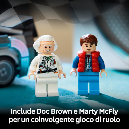 LEGO Speed Champions 77256 - Macchina del tempo di Ritorno al futuro