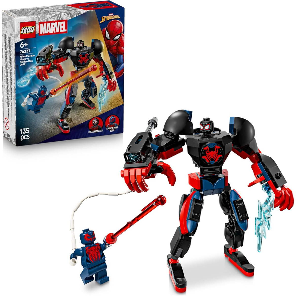 LEGO Marvel 76337 -  Mech di Miles Morales vs. Spider-Man 2099
