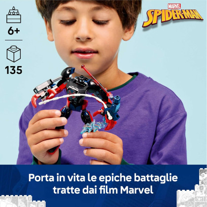 LEGO Marvel 76337 -  Mech di Miles Morales vs. Spider-Man 2099