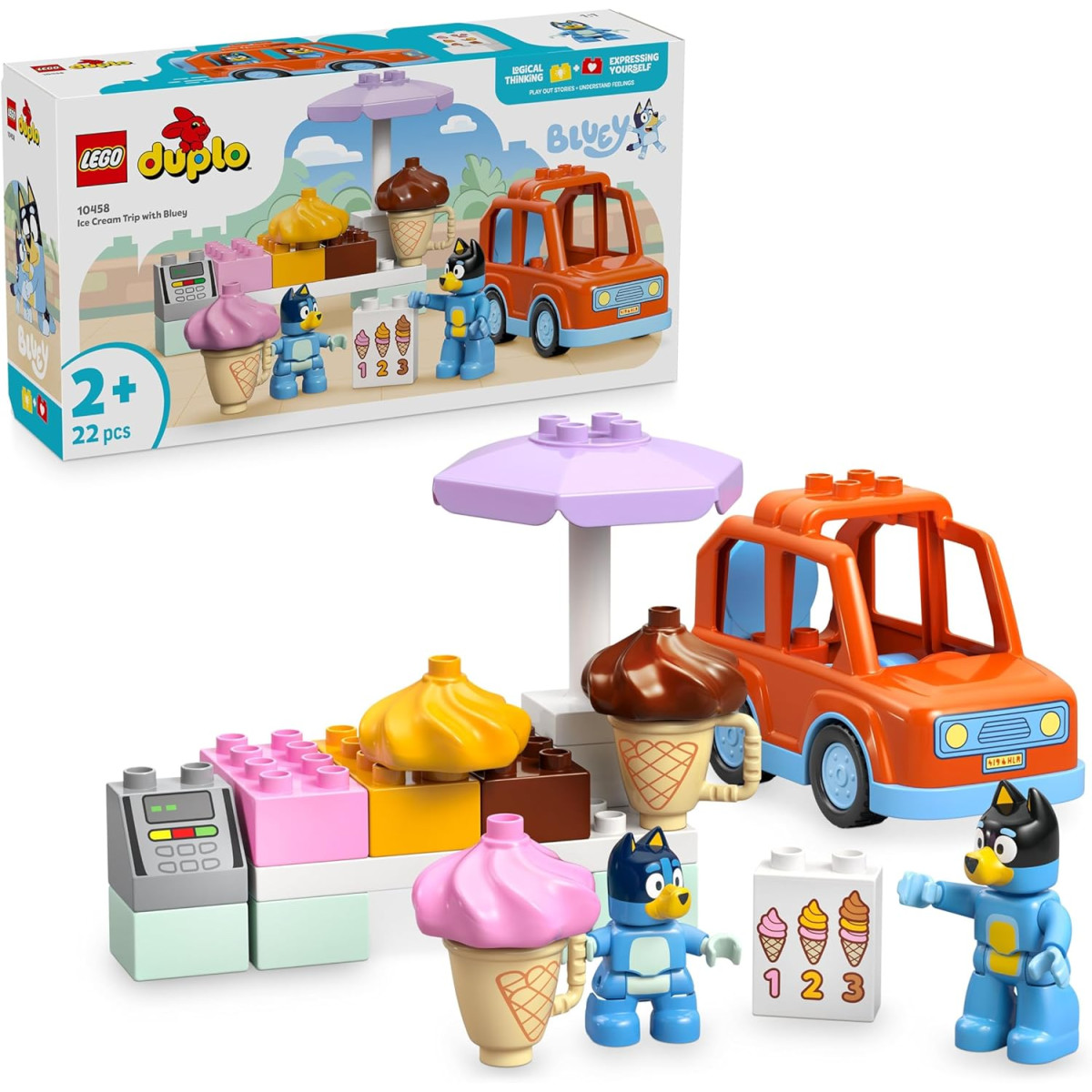 DUPLO 10458 - Visita alla gelateria di Bluey