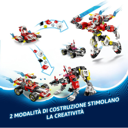 LEGO Dreamzzz 71497 - Mech tigre di Cooper e Bolide di Zero