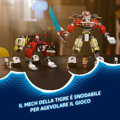LEGO Dreamzzz 71497 - Mech tigre di Cooper e Bolide di Zero