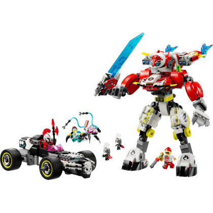 LEGO Dreamzzz 71497 - Mech tigre di Cooper e Bolide di Zero