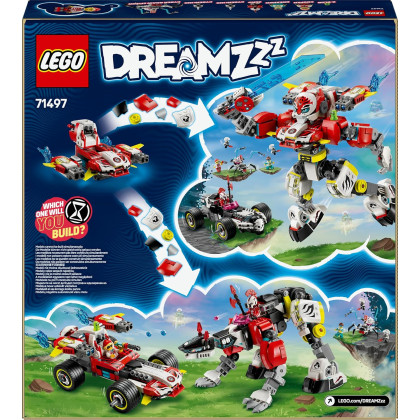 LEGO Dreamzzz 71497 - Mech tigre di Cooper e Bolide di Zero