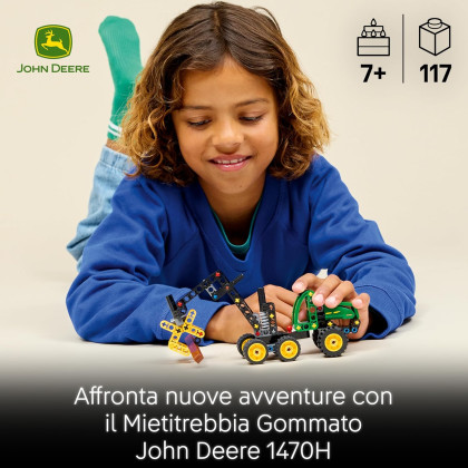 LEGO Technic 42218 - Mietitrebbia gommato John Deere 1470H