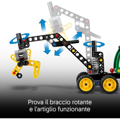 LEGO Technic 42218 - Mietitrebbia gommato John Deere 1470H