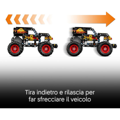 LEGO Technic 42219 - Monster Jam™ Grave Digger™ Fuoco e Ghiaccio