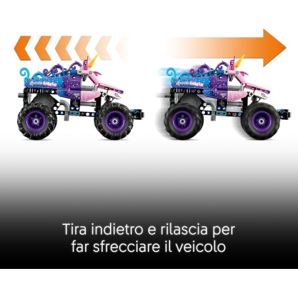 LEGO Technic 42220 - Monster Jam™ Sparkle Smash™ a retrocarica