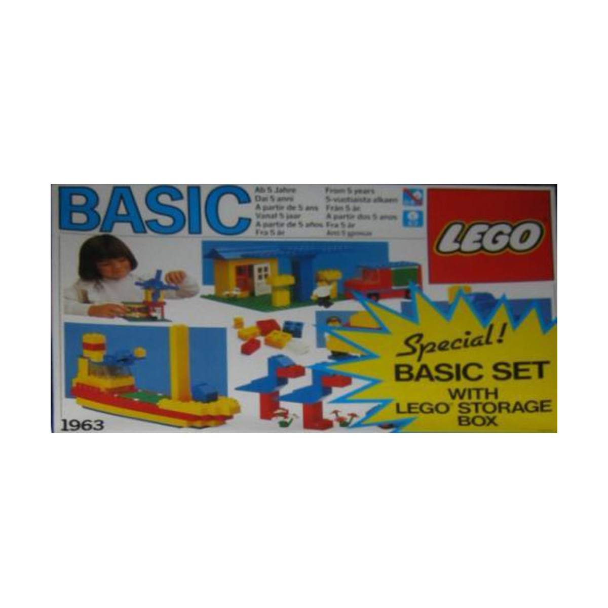 LEGO Basic Set with Storage Case - 1963