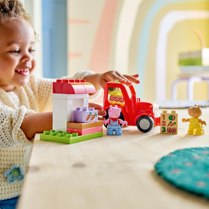 DUPLO 10468 - Trattore e mercato Peppa Pig