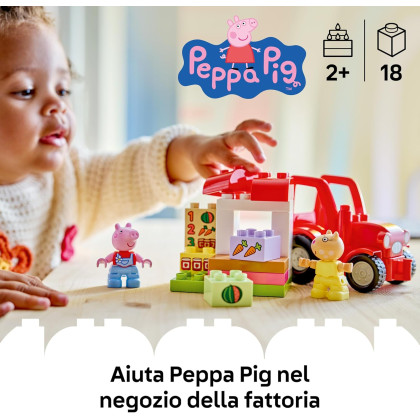 DUPLO 10468 - Trattore e mercato Peppa Pig