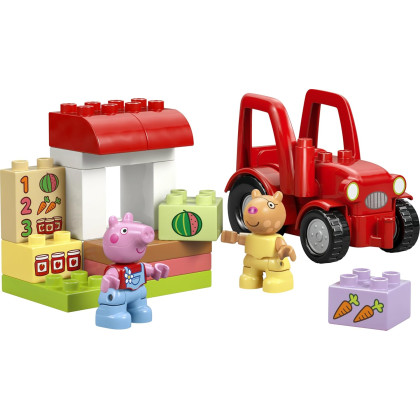 DUPLO 10468 - Trattore e mercato Peppa Pig