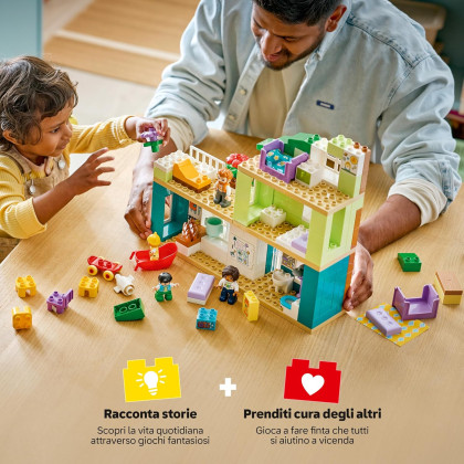 DUPLO 10470 - Casa familiare moderna 3 in 1 con personaggi
