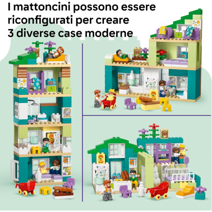 DUPLO 10470 - Casa familiare moderna 3 in 1 con personaggi