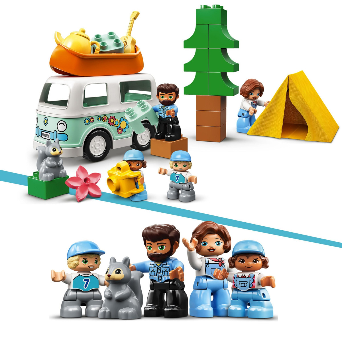 10946 LEGO DUPLO Town Family Camping Van Adventure Toddler Set 30 Pieces Age 2+ 