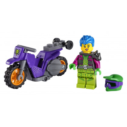 LEGO City 60296 Stuntz Wheelie Stunt Bike Toy Set